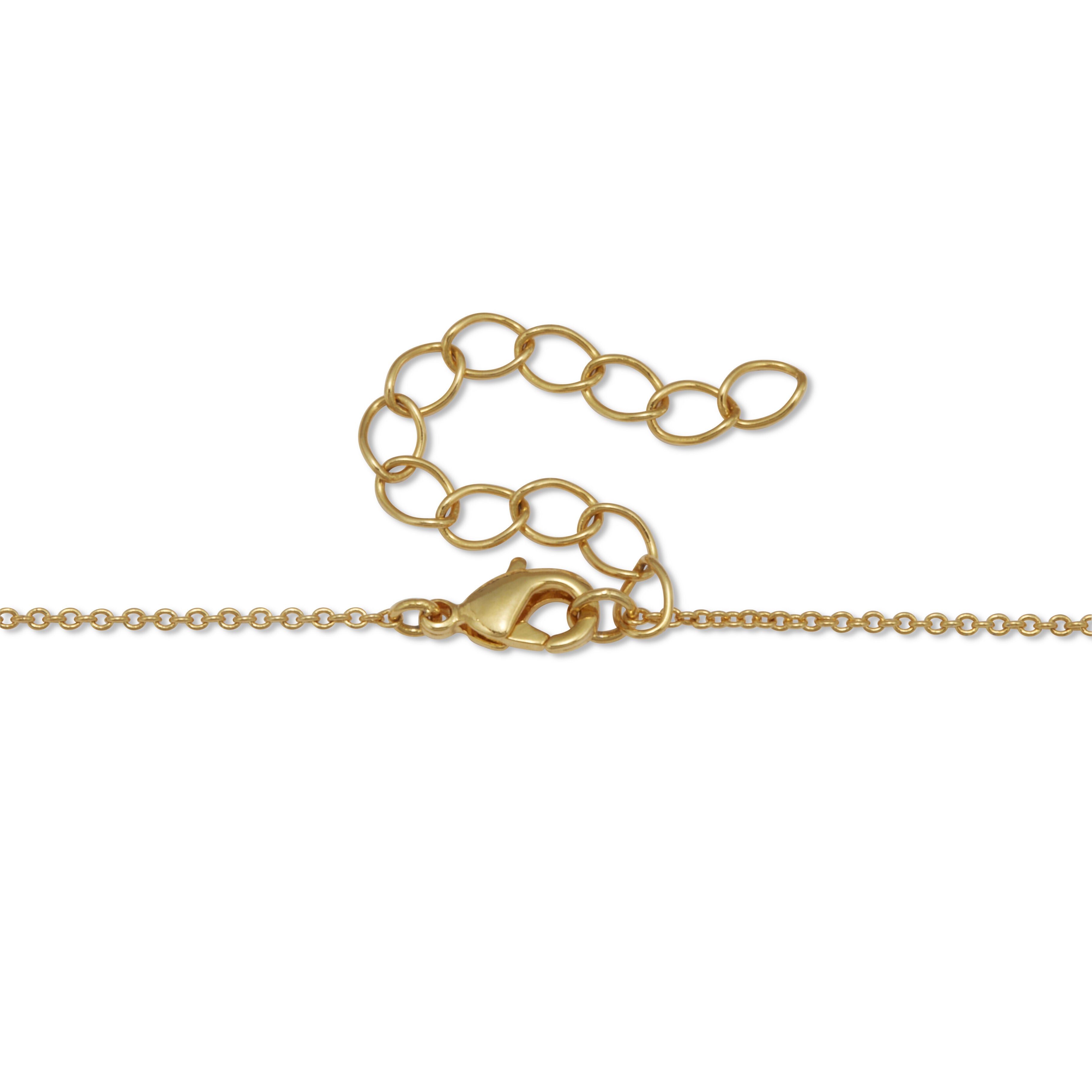 .62 TCW Round Cubic Zirconia Yellow Gold-Plated Bar Necklace 18 to 20-inch, WHITE, on-hover image number 1