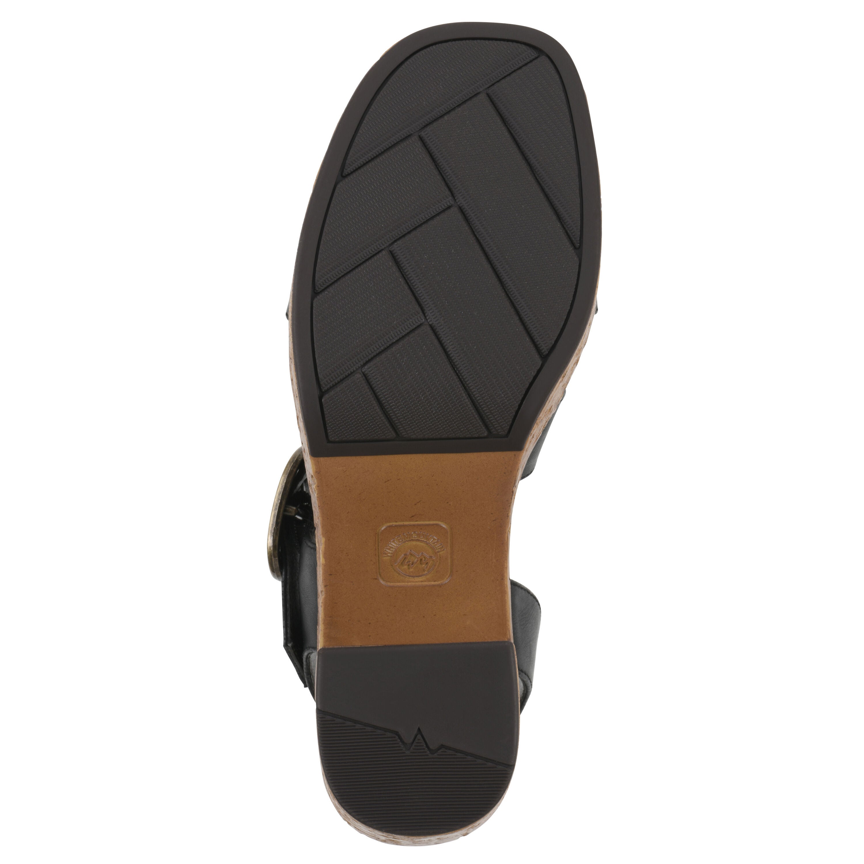 Barb Platform Sandal, BLACK SMOOTH, alternate image number 5