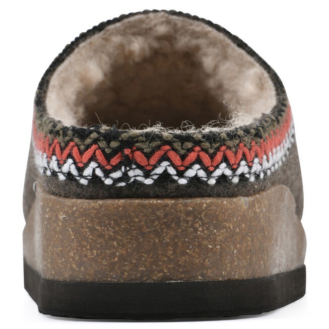 Bundle Up Footbeds Clog, BROWN FABRIC, on-hover image number null