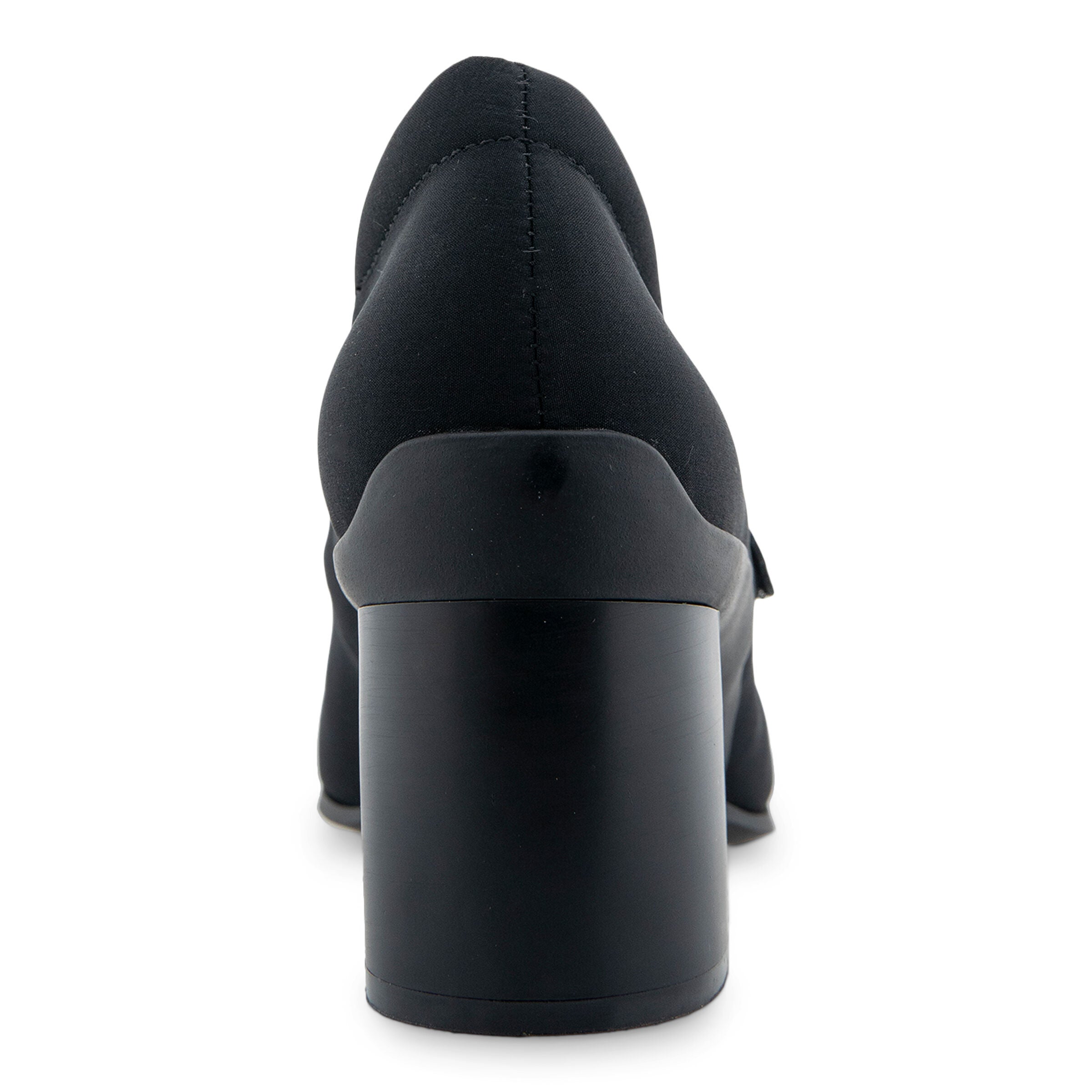 Cassina Velcro Strap Pump, BLACK STRETCH FABRIC, on-hover image number 1