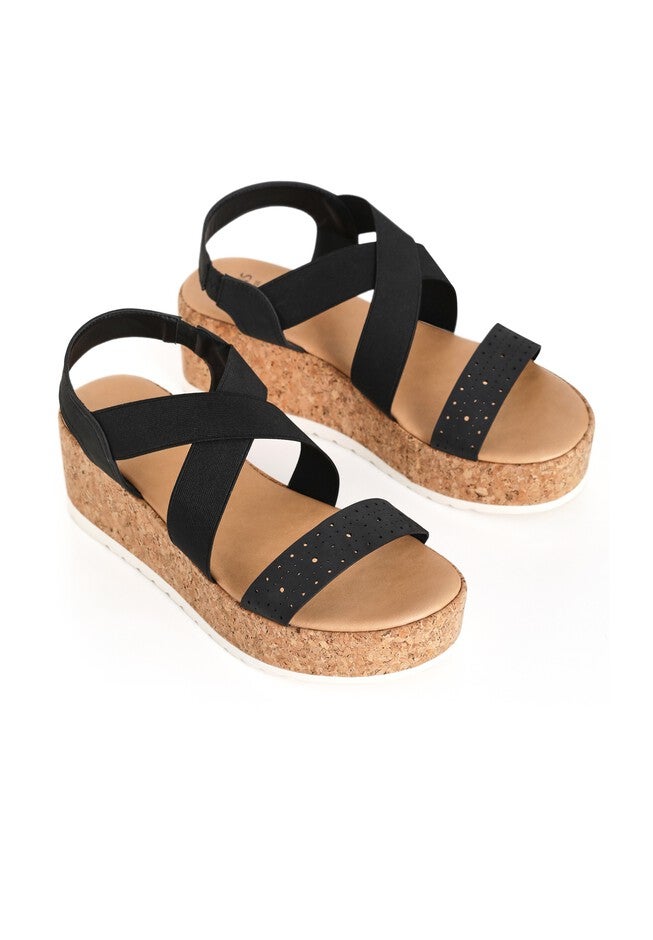 Phoebe Flatform, BLACK, alternate image number 2