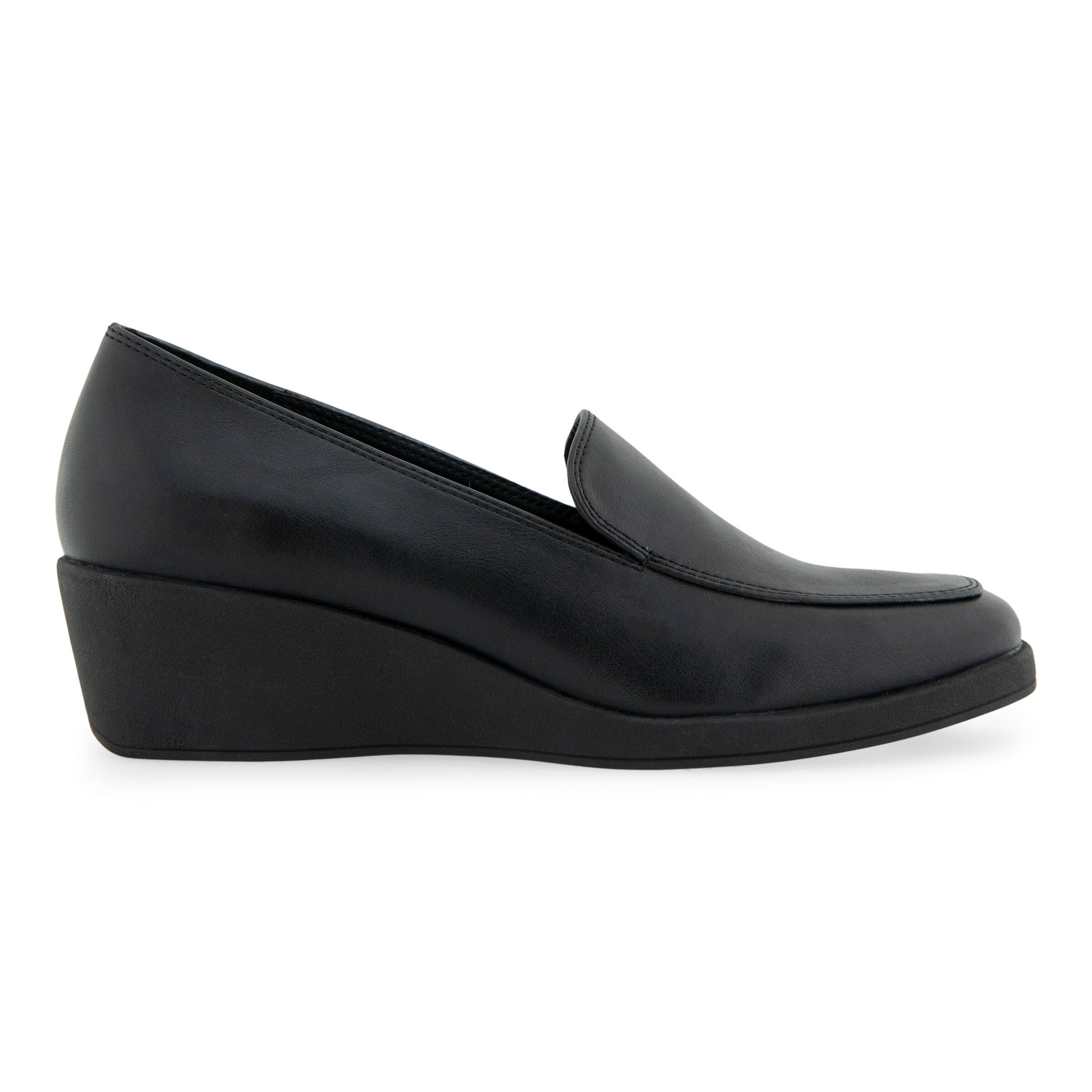 Tart Wedge Heel Loafer, BLACK, alternate image number 2