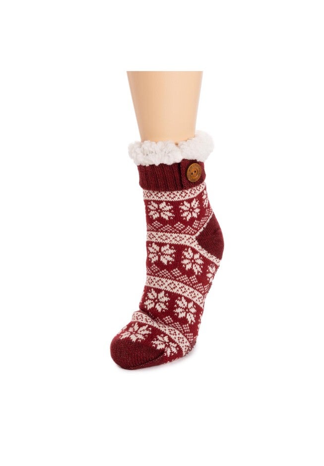 Fold Over Button Tab Cabin Socks, , alternate image number null