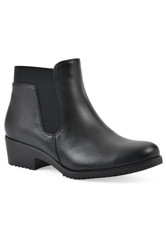 Durable Ankle Bootie, BLACK SMOOTH, hi-res image number null