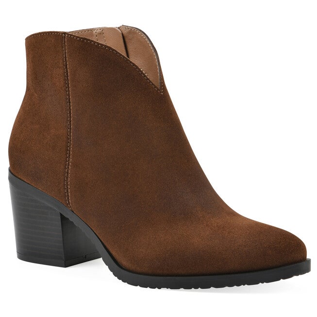 Tattle Heeled Bootie, HAZEL SUEDE, hi-res image number null