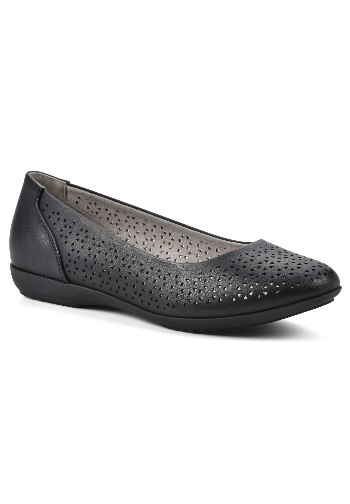 Cindy Flat, BLACK BURNISHED SMOOTH, hi-res image number 0