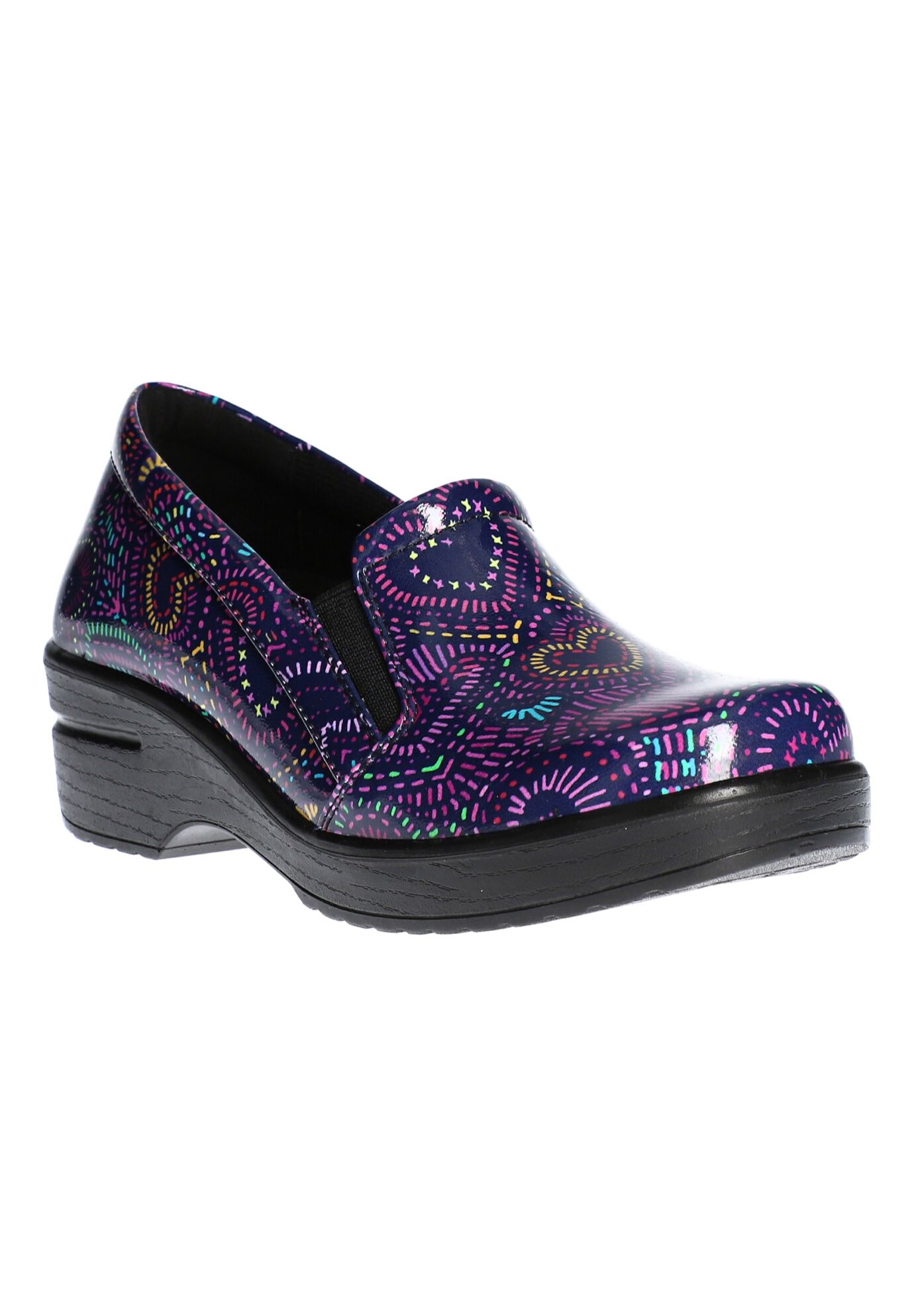Leeza Slip On , PURPLE MULTI HEARTS, hi-res image number 0