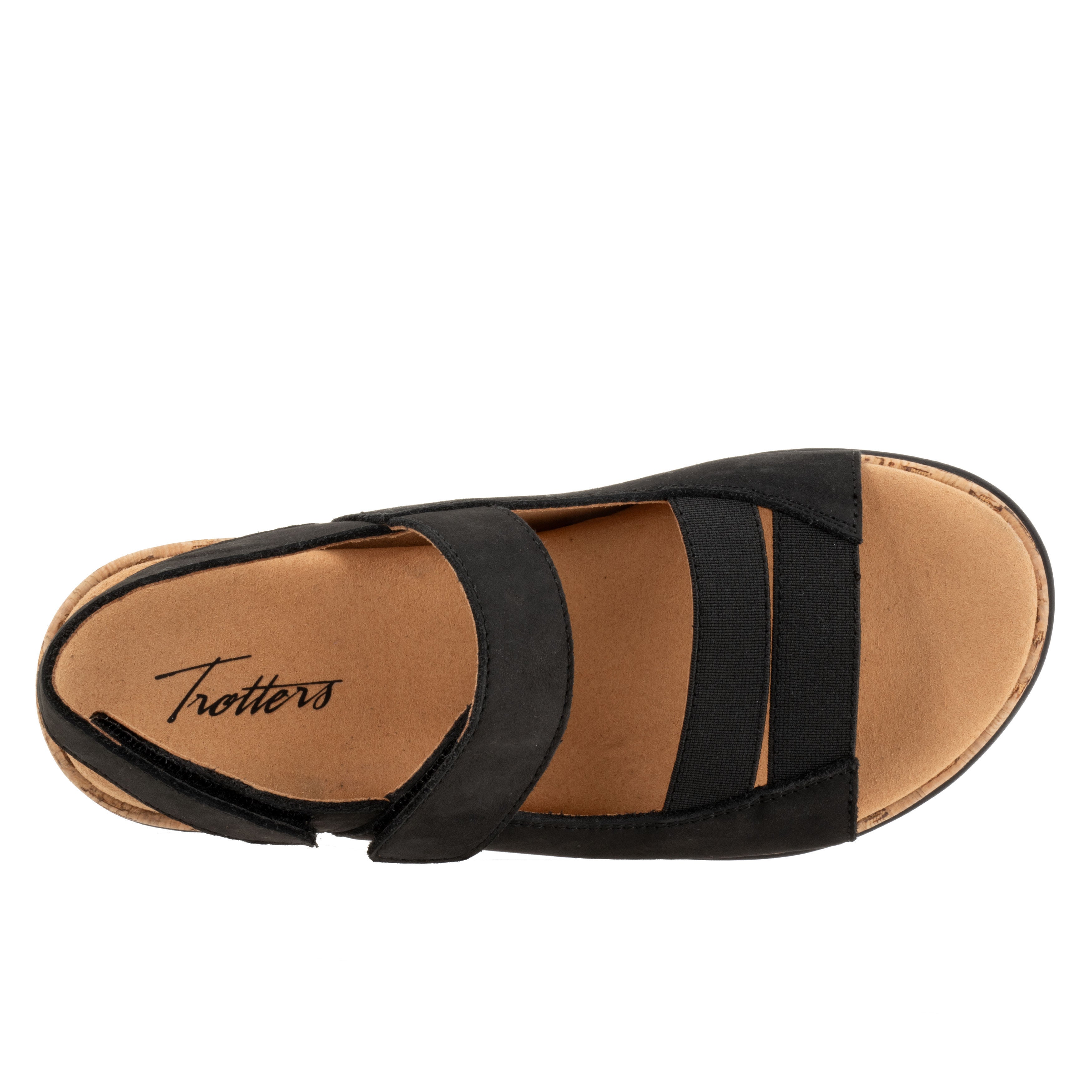 Gemini Sandal, BLACK NUBUCK, alternate image number 3