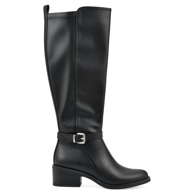 Custard Tall Shaft Riding Boot, BLACK SMOOTH, alternate image number null
