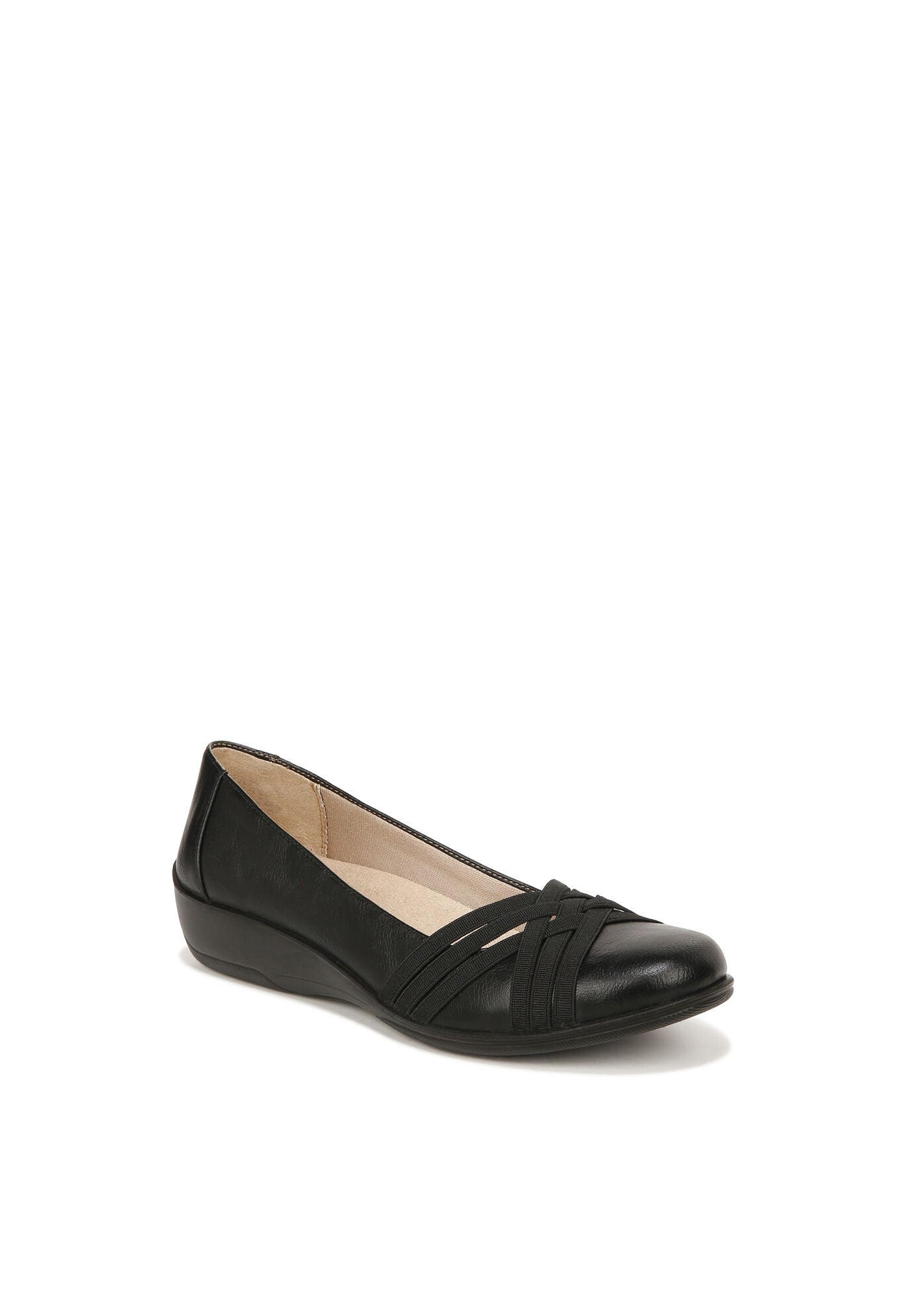 Incredible 2 Slip On Shoe, BLACK FAUX LEATHER, hi-res image number 0