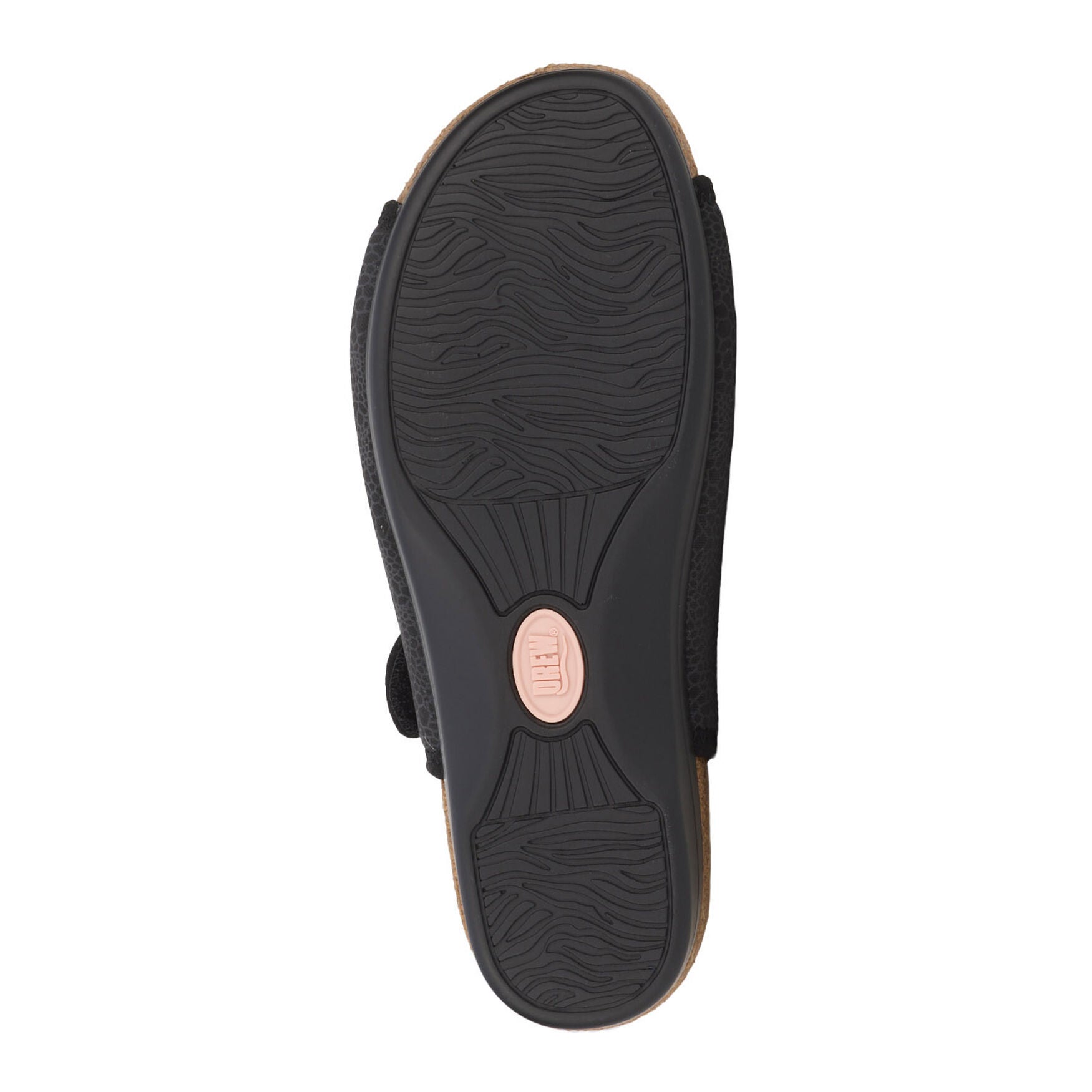 Melanie Double Strap Stretch Sandal, BLACK, alternate image number 6