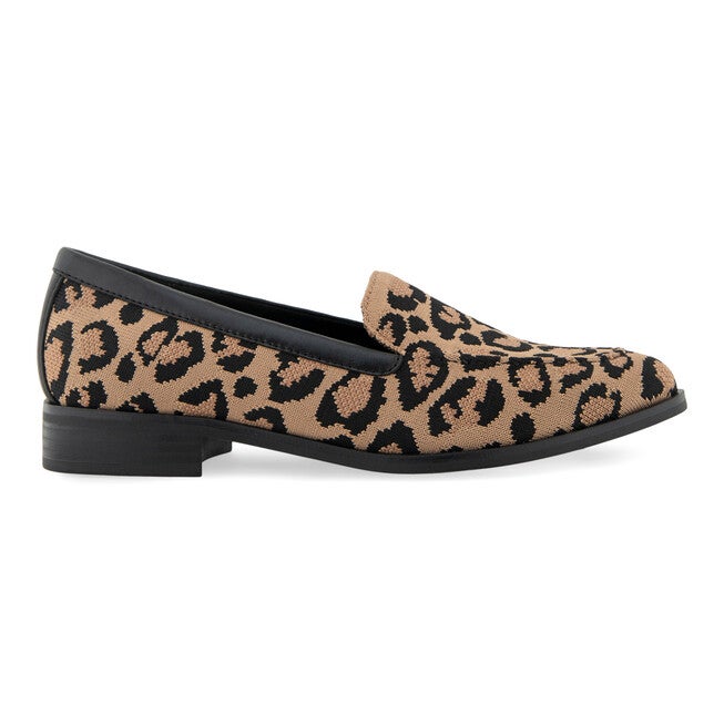 Emani Block Heel Loafer, LEOPARD KNIT FABRIC, alternate image number null