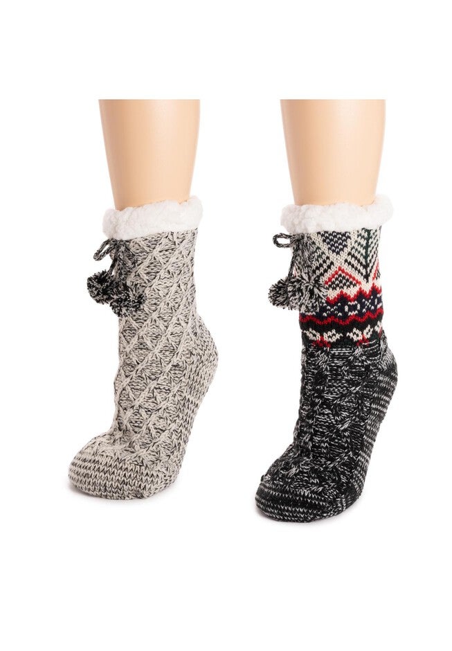 2 Pair Pack Tall Cabin Socks, , on-hover image number null