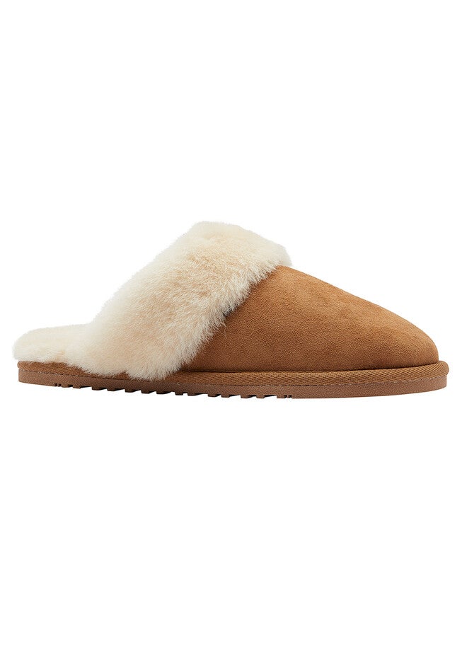 Doubleface Sheepskin Slippers, CHESTNUT, hi-res image number null