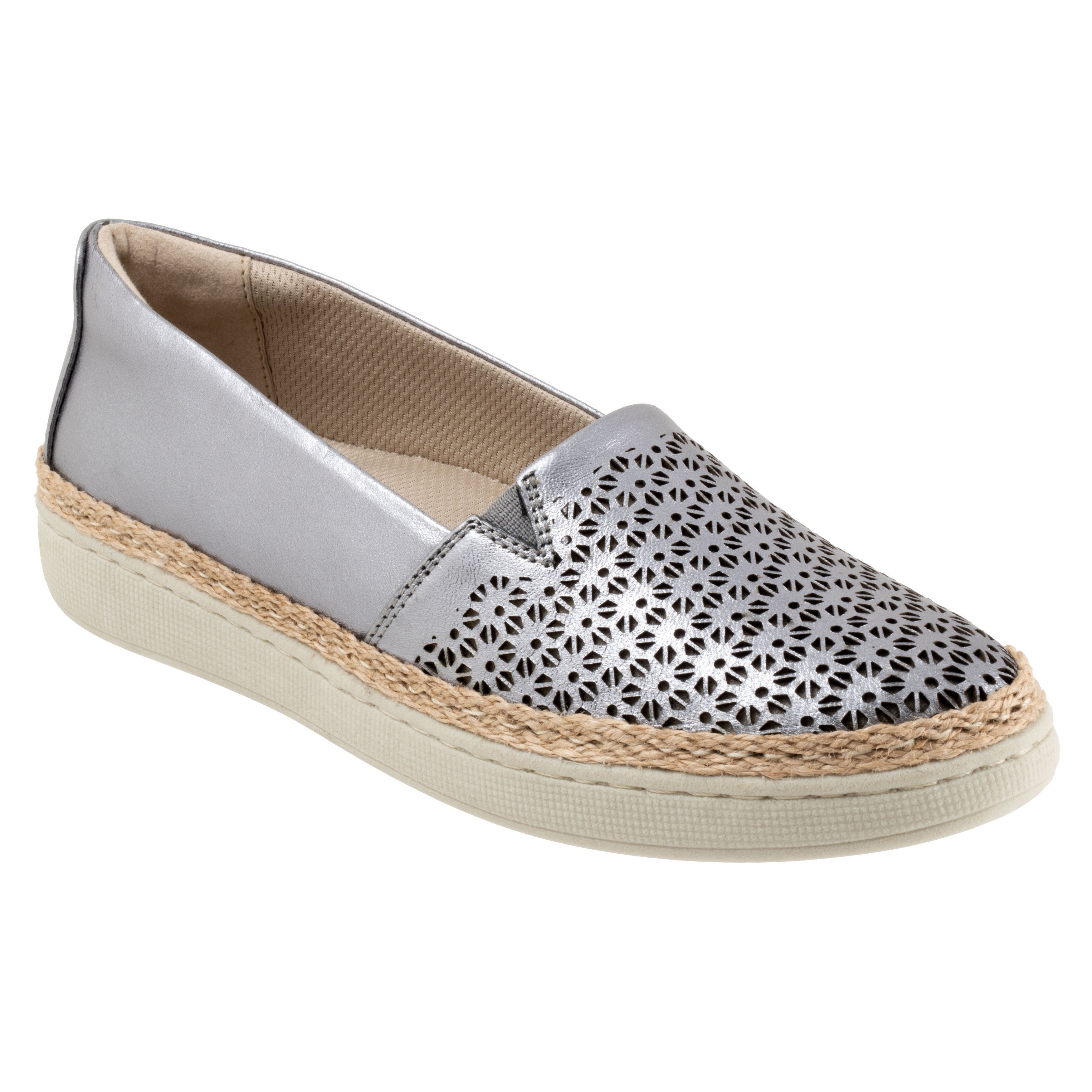 Accent Perf Sandal, PEWTER, hi-res image number 0