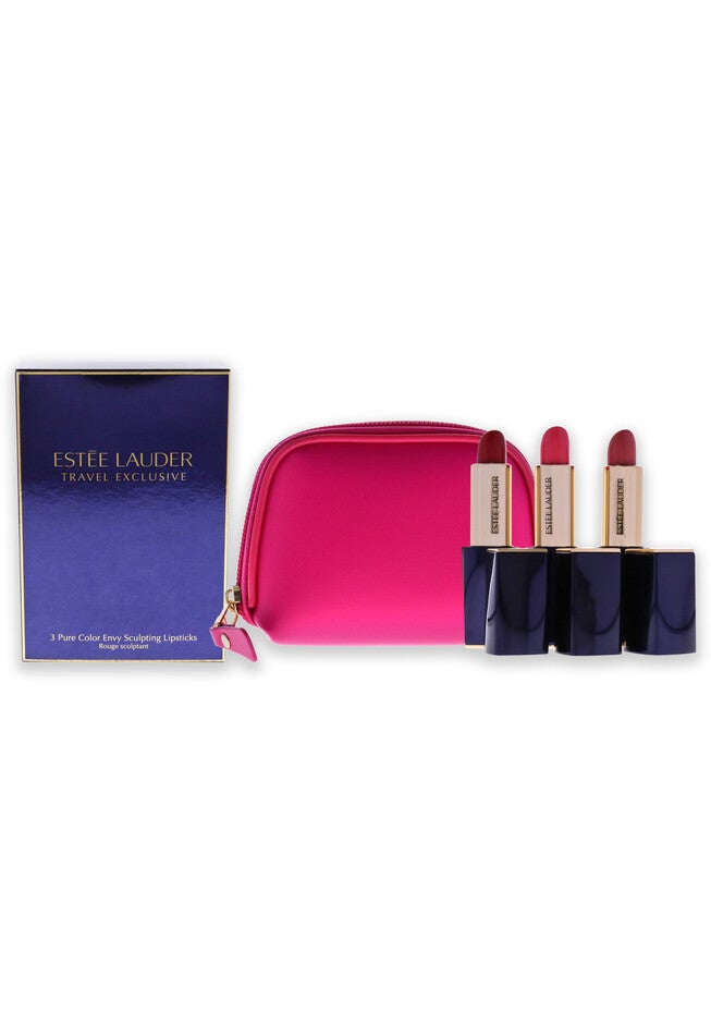 Pure Color Envy Sculpting Lipsticks Trio -3 X 0.12 Oz Lipstick - 280 Ambitious Pink, Lipstick - 260 Eccentric, Lipstick - 340 Envious, O, hi-res image number null