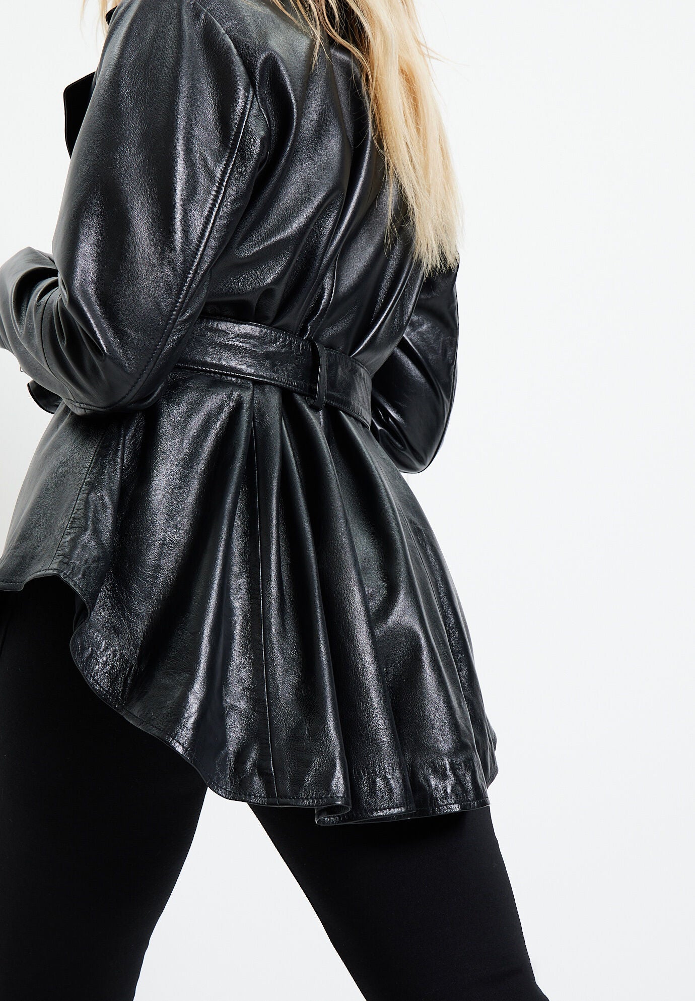 High low peplum blazer hot sale