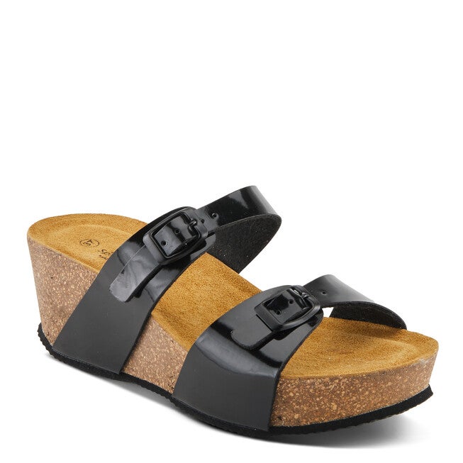 Bynum Sandal, BLACK PATENT, hi-res image number null
