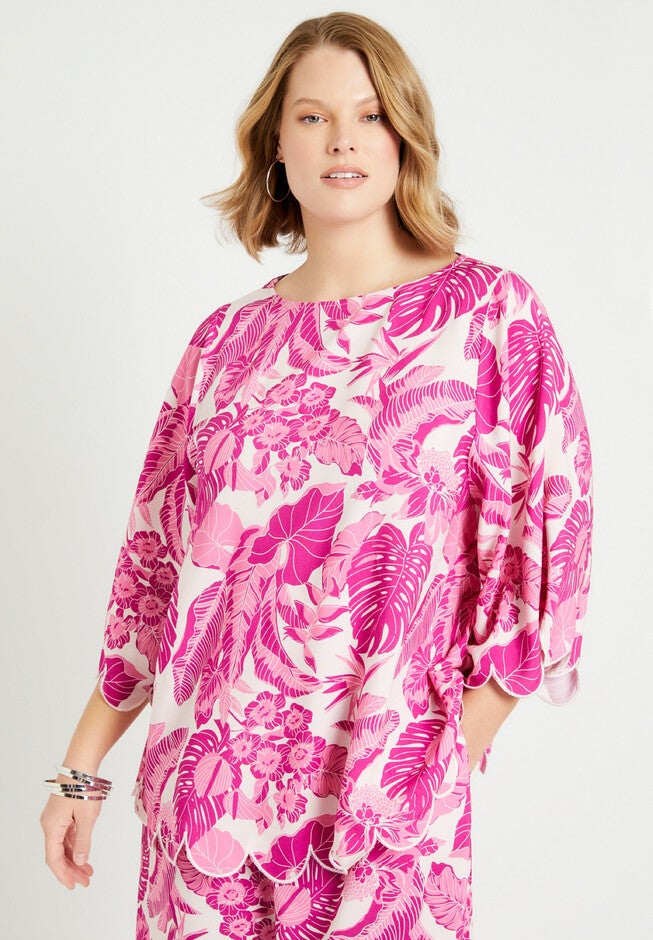 Scalloped Blouse, , alternate image number null