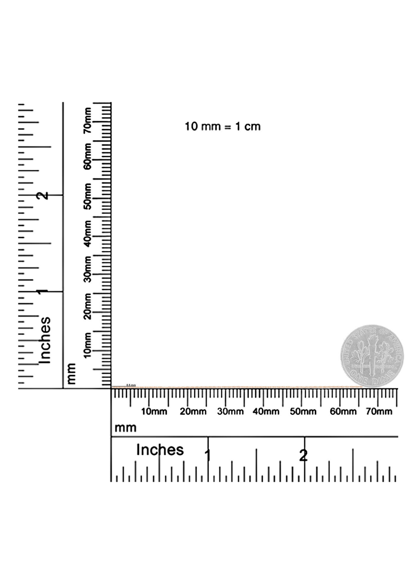 Solid Rose Gold Rope Chain Necklace Unisex Chain 20 inches, , alternate image number 6