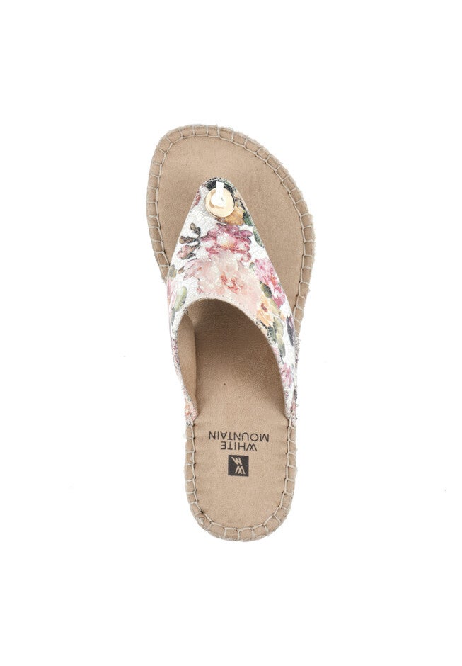 White Mountain Beachball Wedge Espadrille, , alternate image number null