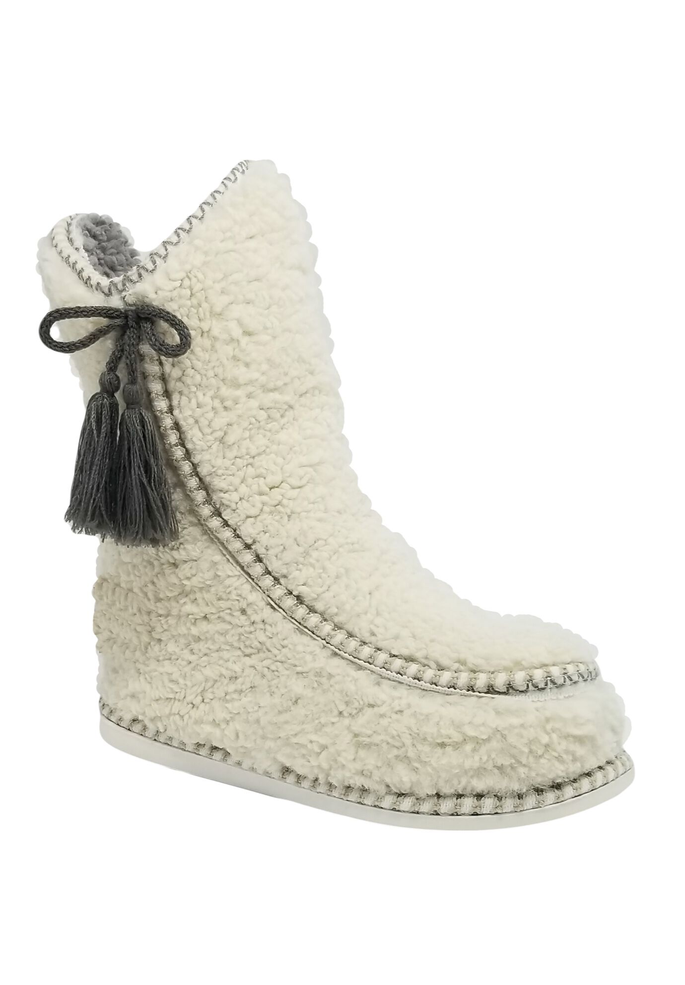 Berber Mocassin Boot Slippers, NATURAL, hi-res image number 0