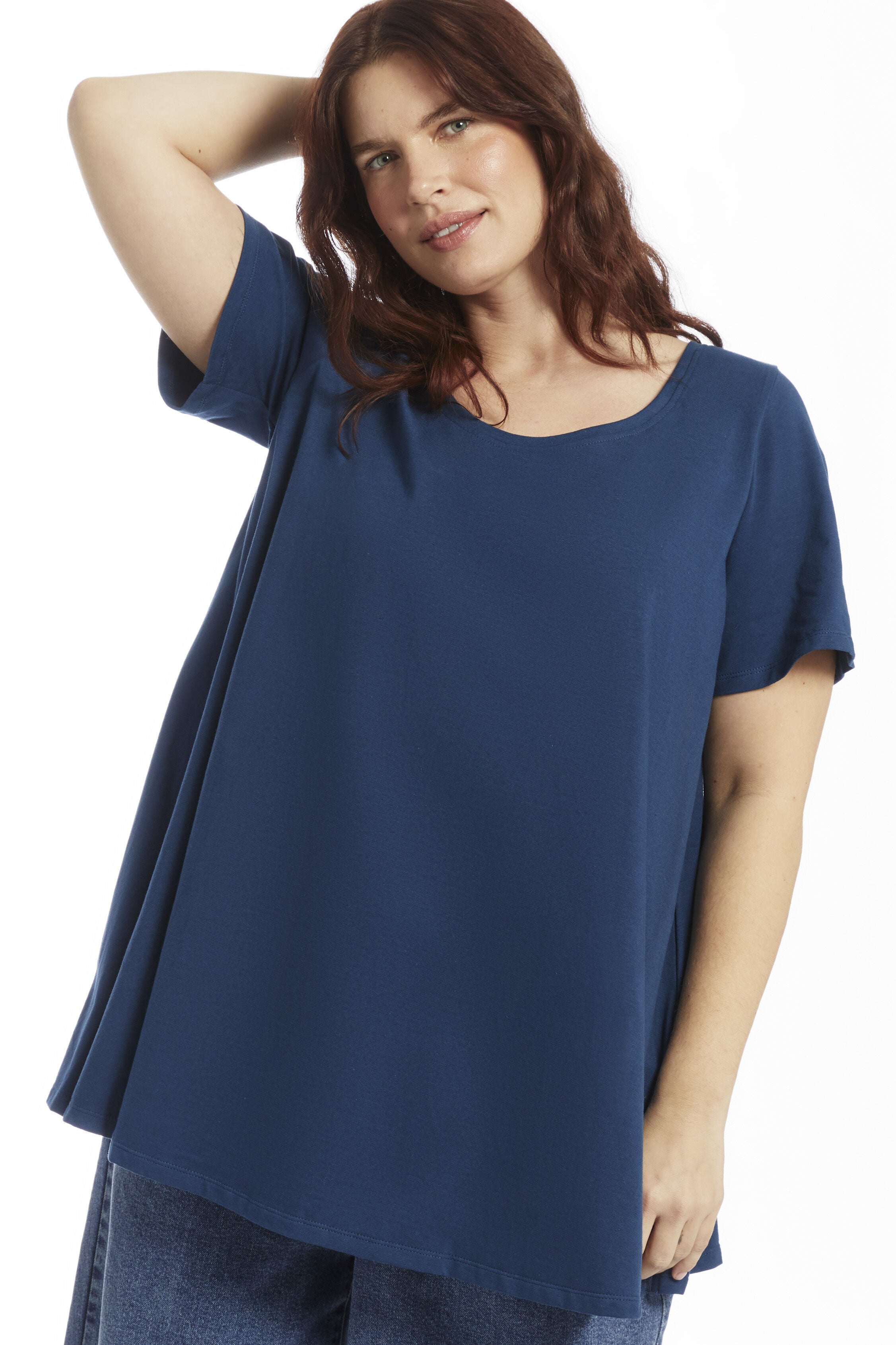Short-Sleeve Swing One + Only Tunic, TITAN BLUE, alternate image number 2
