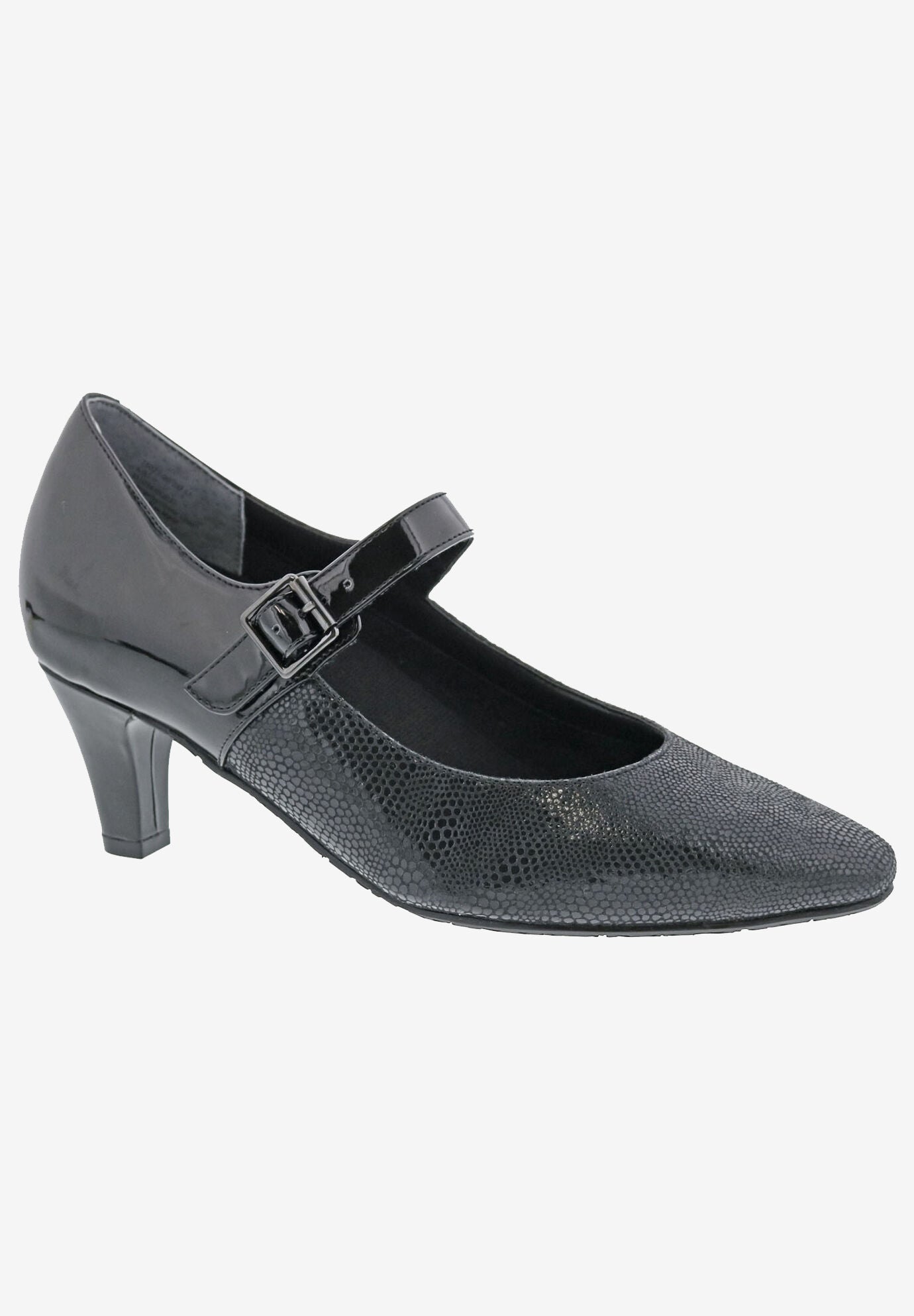 Kiki Mary Jane Pump, BLACK LIZARD LEATHER, hi-res image number 0