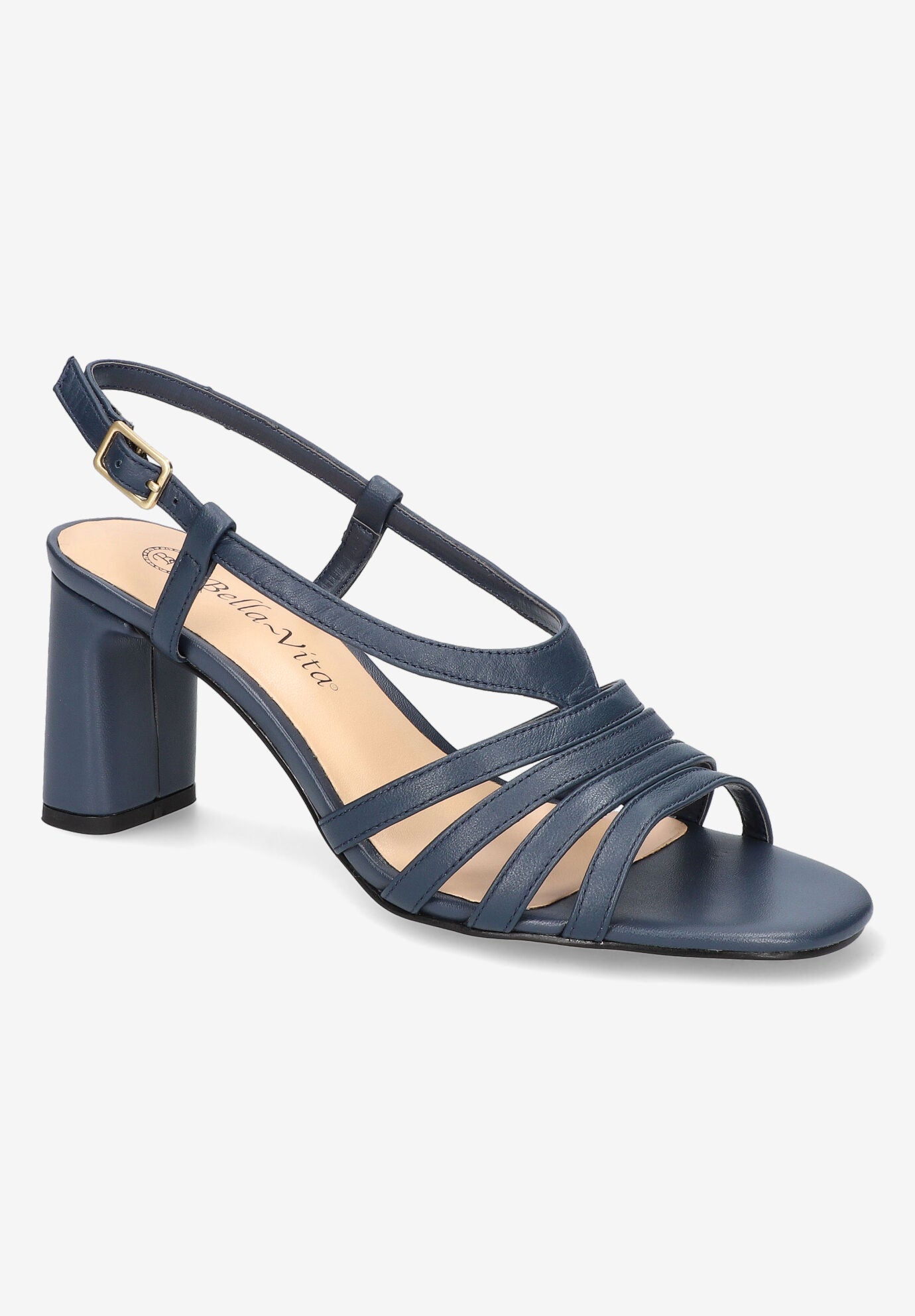 Gretta Sandals, NAVY LEATHER, hi-res image number 0
