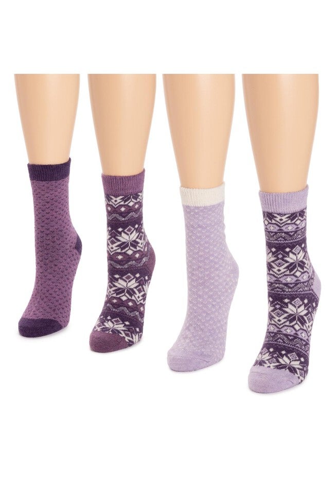 4 Pack Holiday Boot Socks, , alternate image number null