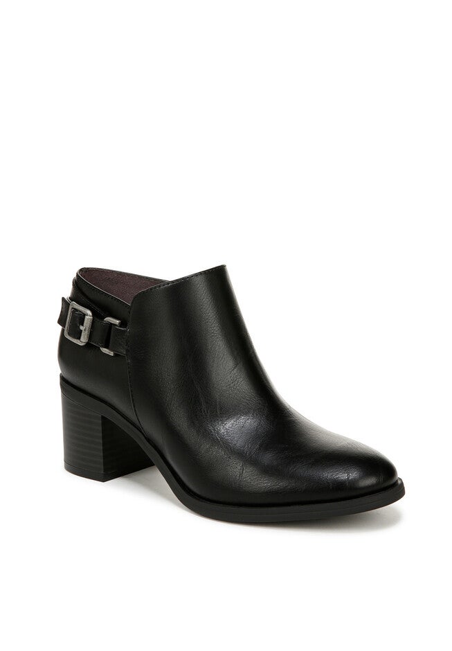 Lorelai Ankle Bootie, BLACK FAUX LEATHER, hi-res image number 0
