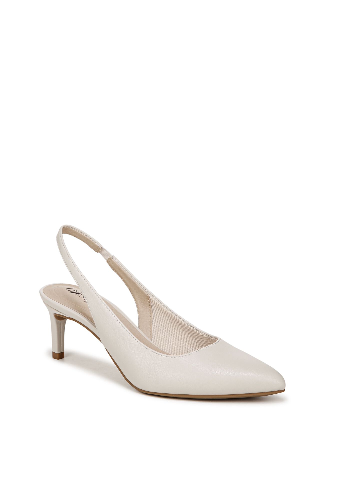 Annalise Slingback Heel, BONE WHITE LEATHER, hi-res image number 0