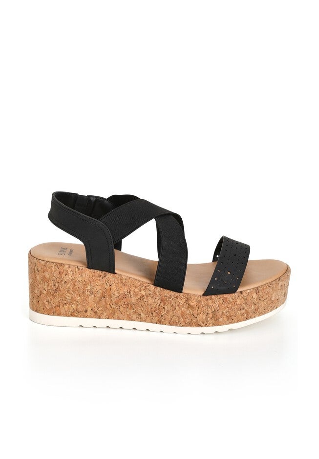 Phoebe Flatform, BLACK, alternate image number 3