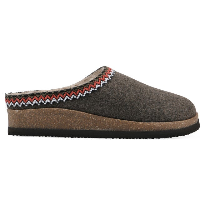 Bundle Up Footbeds Clog, BROWN FABRIC, alternate image number null