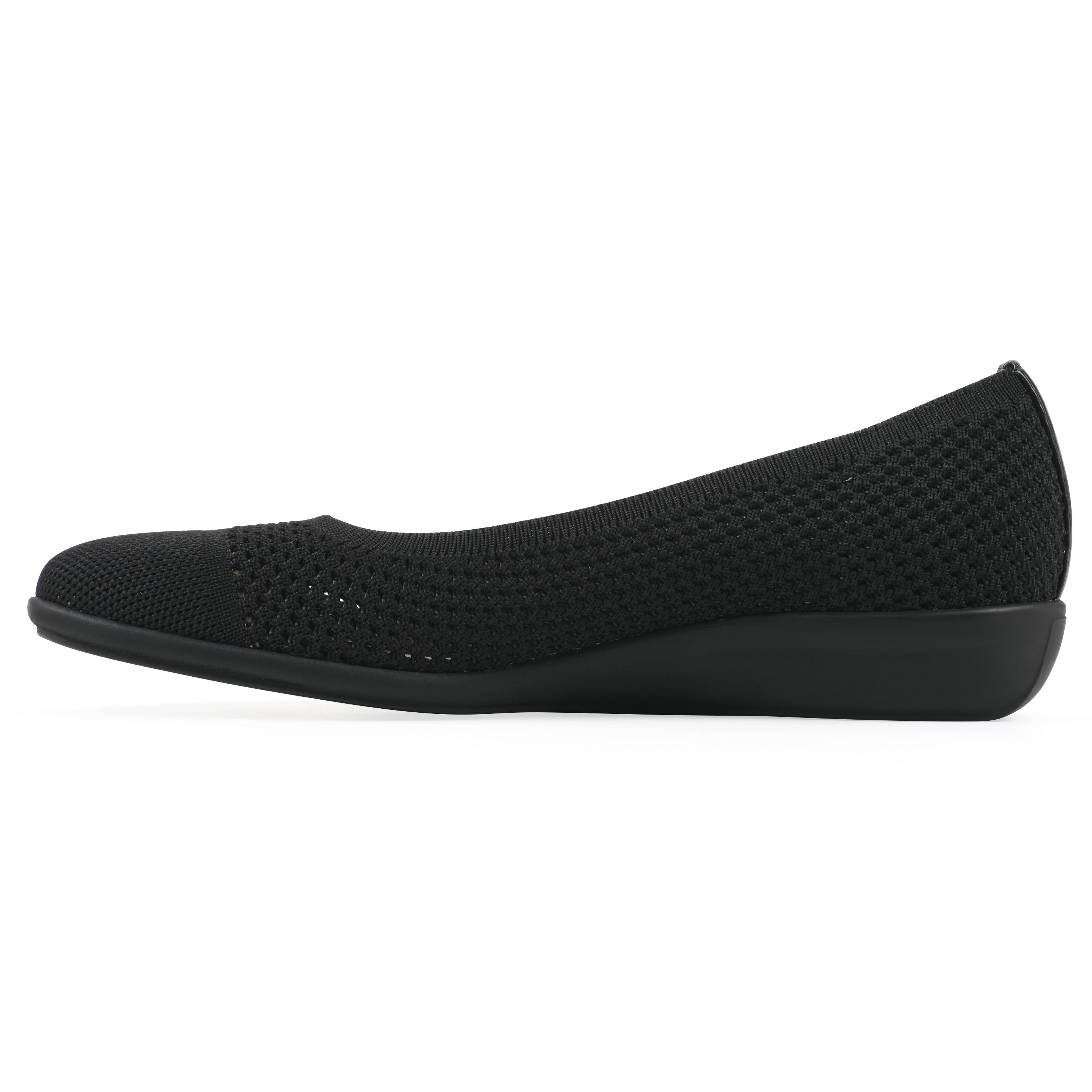 Florian Ballet Flat, BLACK FABRIC, alternate image number 3