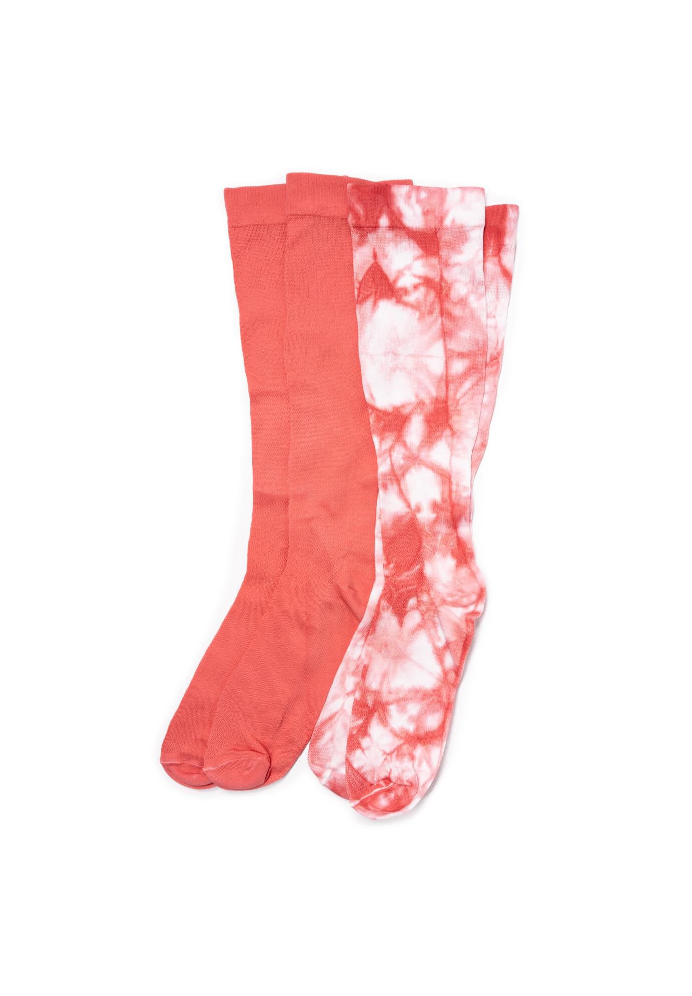 Women'S 2 Pair Pack Compression Socks, ROSE ROSE, hi-res image number 0