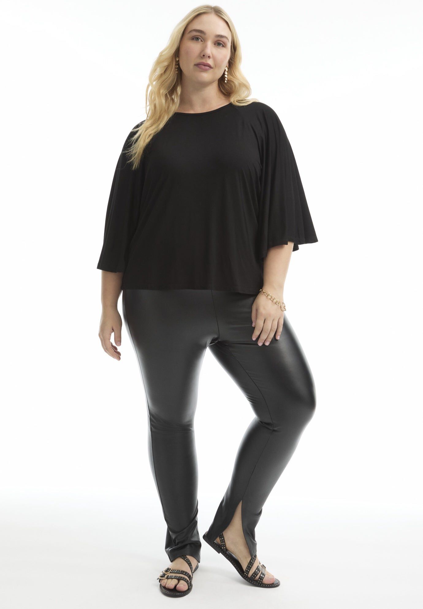 Flared Raglan Sleeve Breton Tee