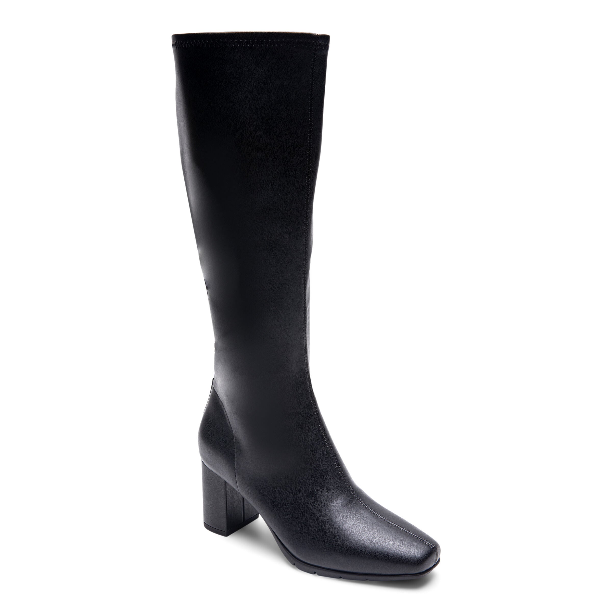 Micah Block Heel Tall Wide Calf Boot, BLACK, hi-res image number 0