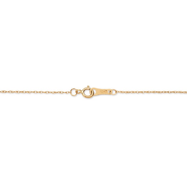 1/10 TCW Round Diamond Heart Pendant Necklace in 10k Gold 18 inches, WHITE, on-hover image number null