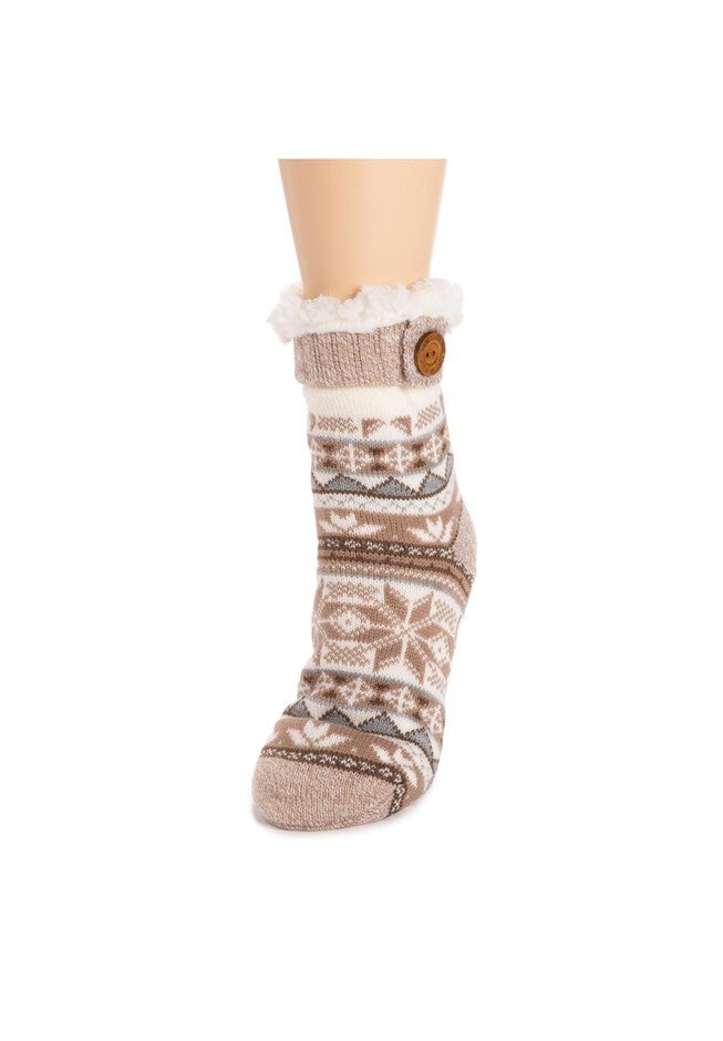 Fold Over Button Tab Cabin Socks, , alternate image number null