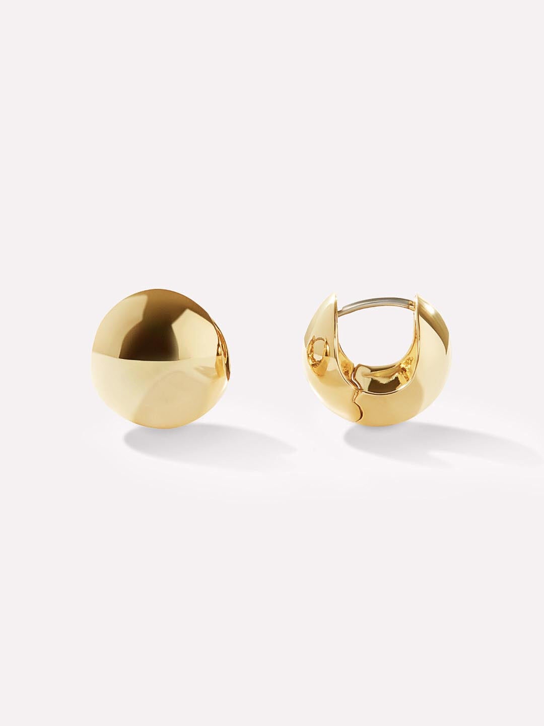 Mini Abby Hoop Earrings, GOLD, hi-res image number 0