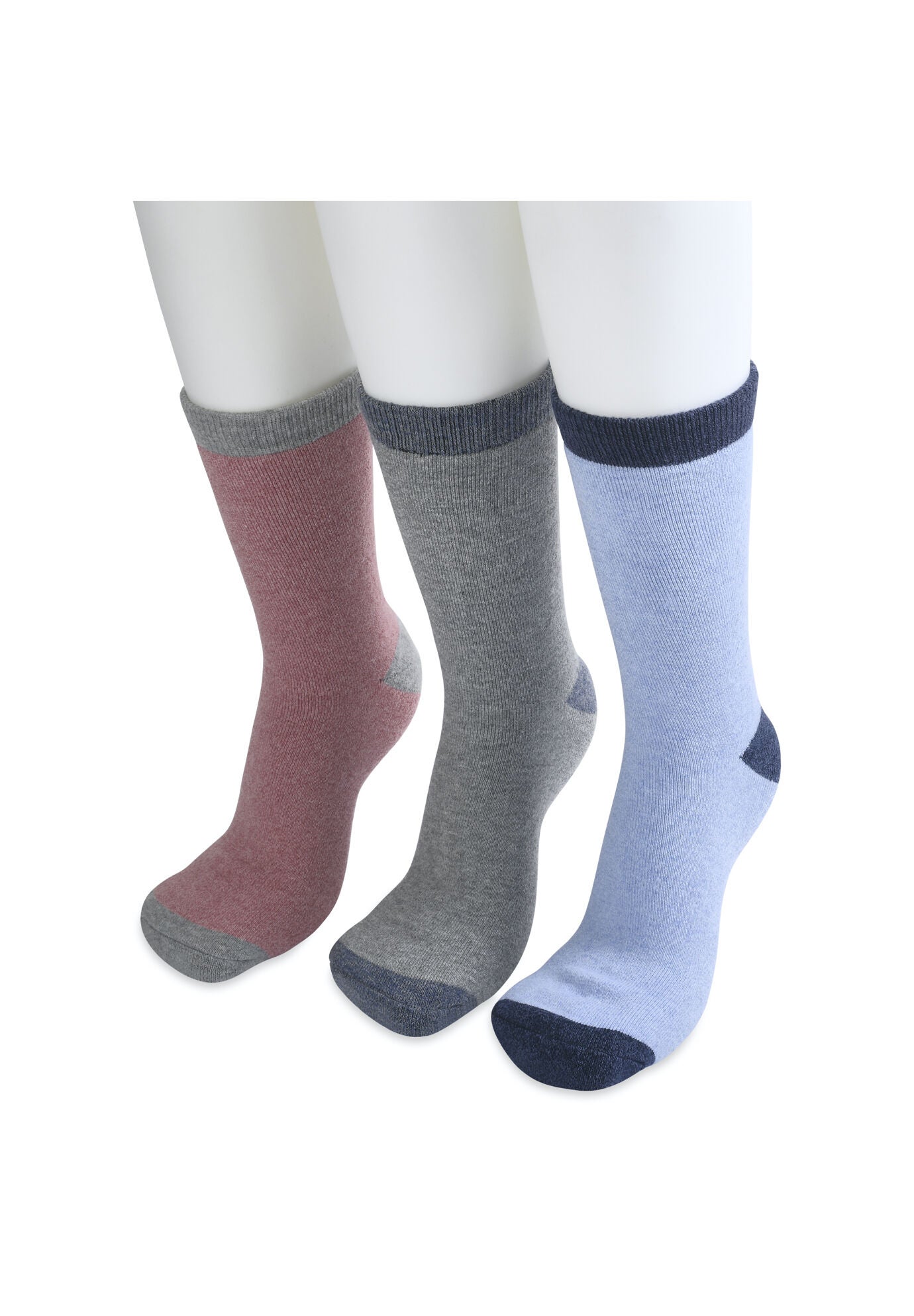 3 Pack Super Soft Midweight Cushioned Thermal Socks, , alternate image number 3