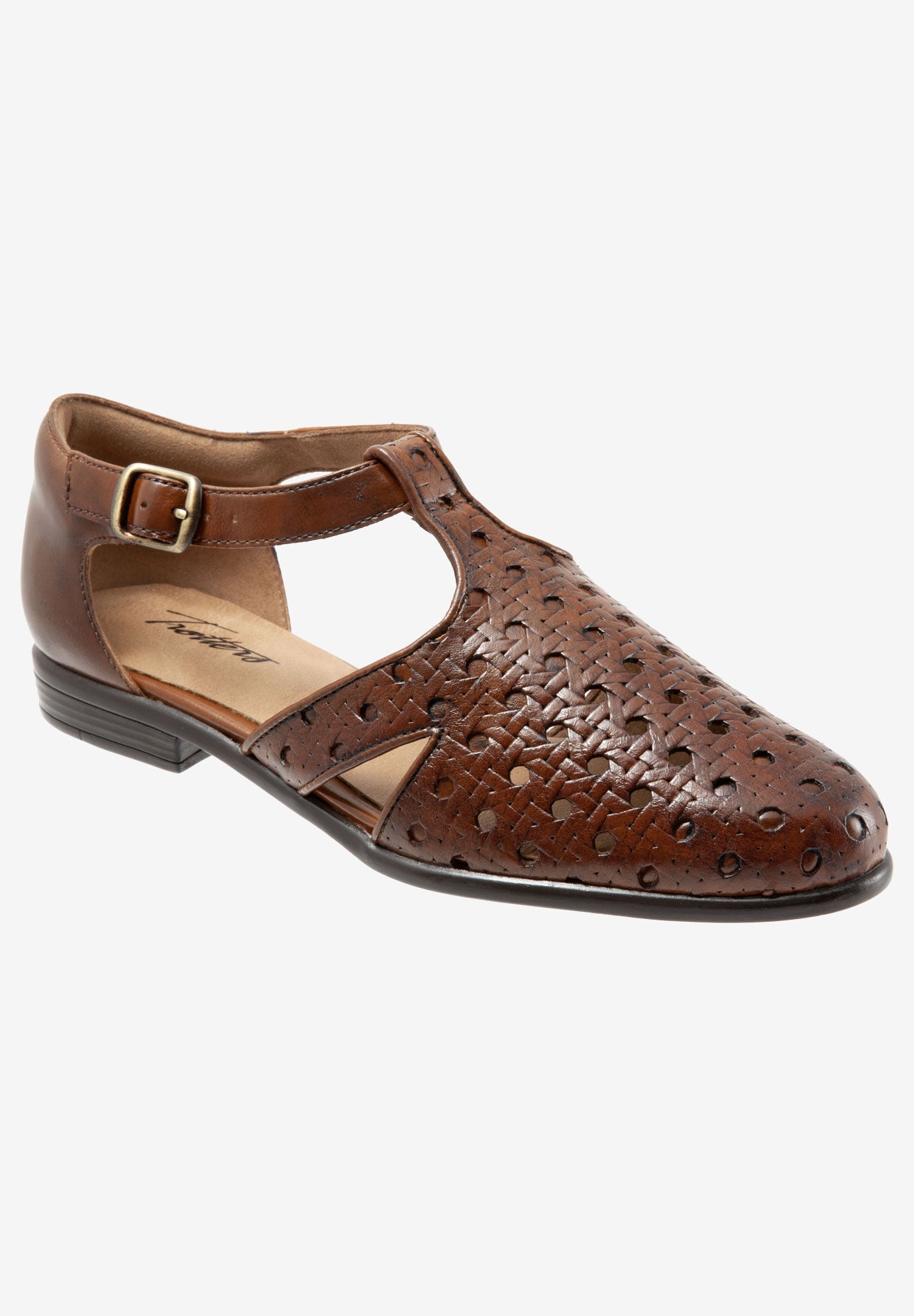 Leatha Open Weave Sandal , BROWN, hi-res image number 0