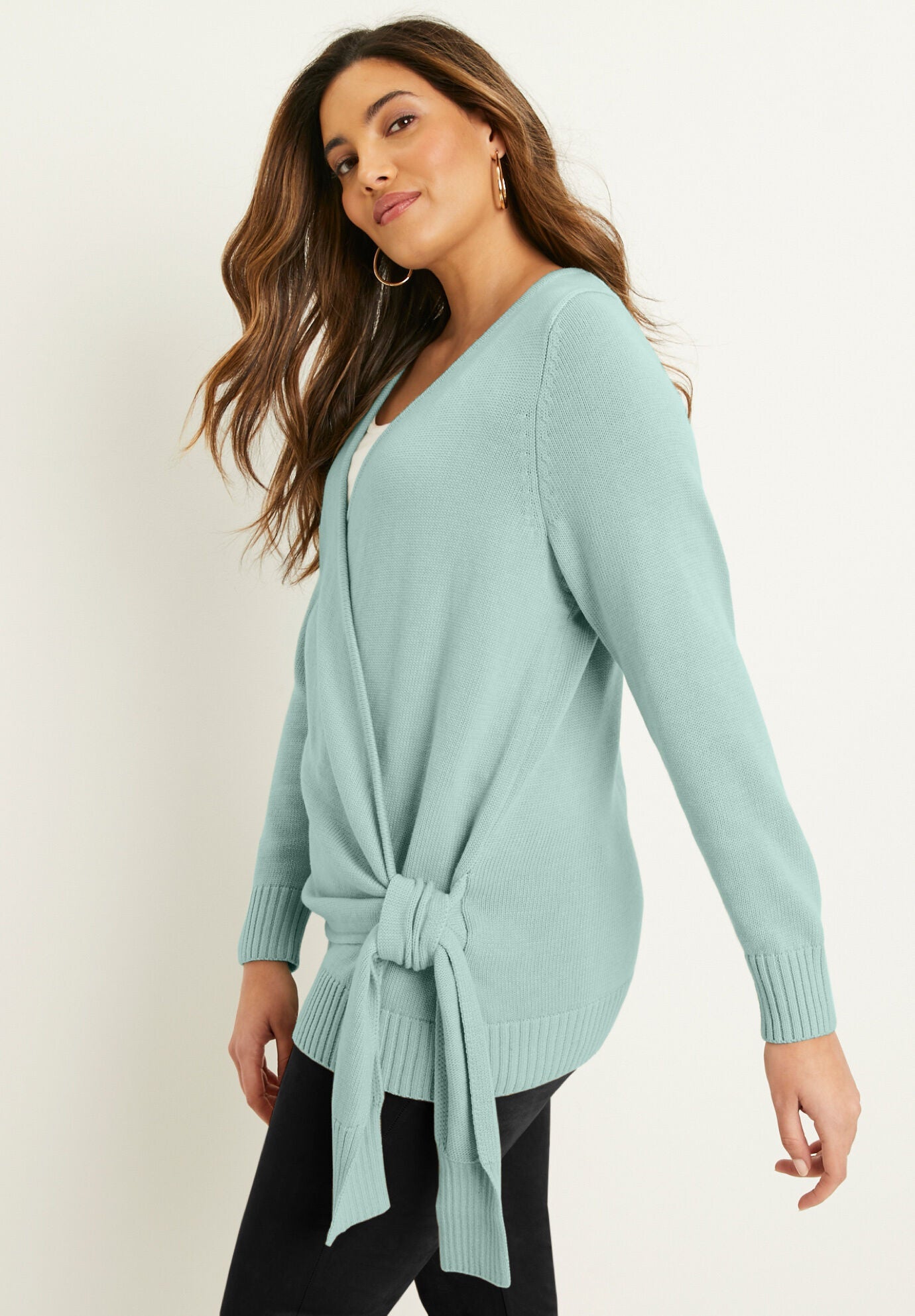 Wrap front cardigan 2025