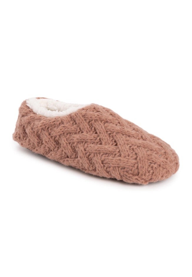 Sweater Knit Ballerina Slipper, DUSTY PINK, hi-res image number 0