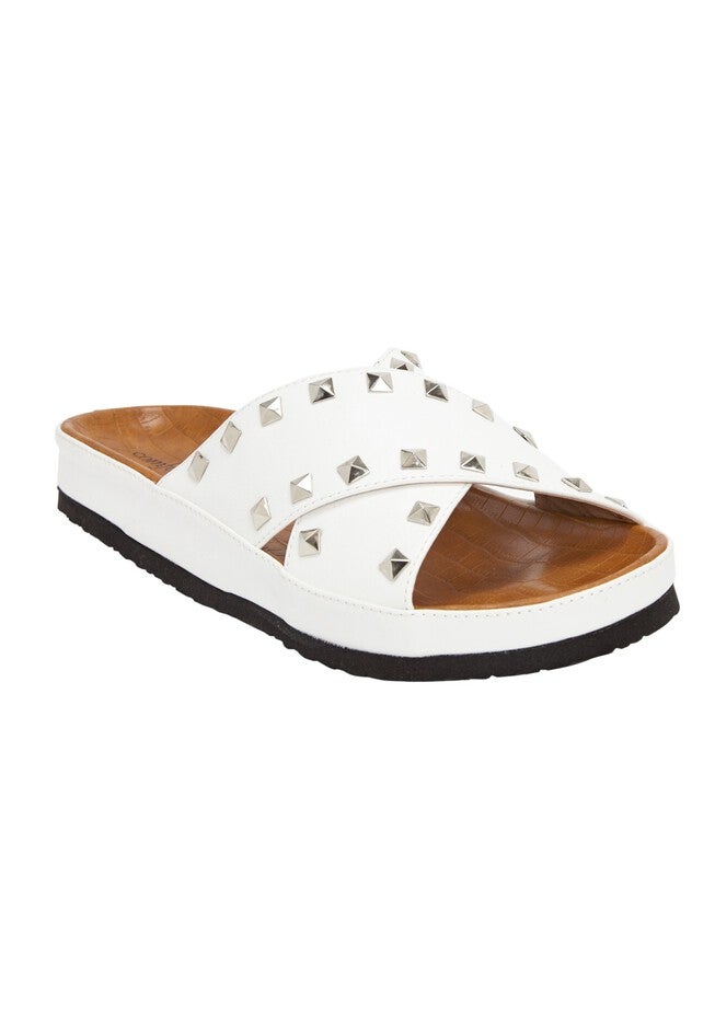Gia Footbed Sandal, WHITE, hi-res image number null