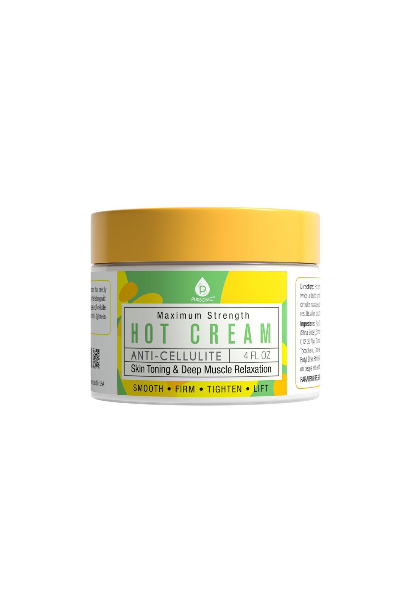 Anti Cellulite Muscle Relaxation Hot Cream, 4 OZ, hi-res image number 0