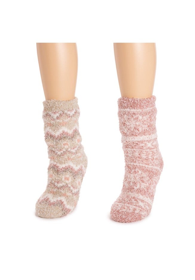 2 Pair Pack Cozy Sherpa Lined Cabin Socks, , alternate image number 3