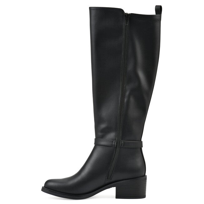 Custard Tall Shaft Riding Boot, BLACK SMOOTH, alternate image number null