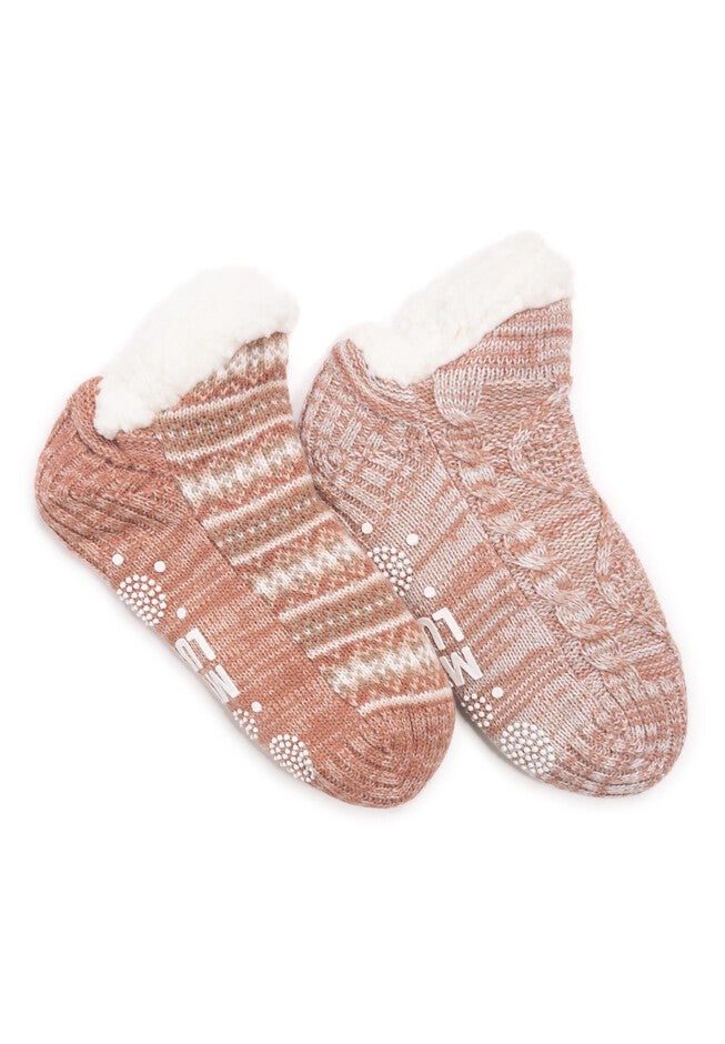 2 Pack Short Cabin Socks, PINK, hi-res image number null